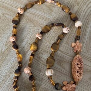 Handcrafted Brown Beaded Necklace